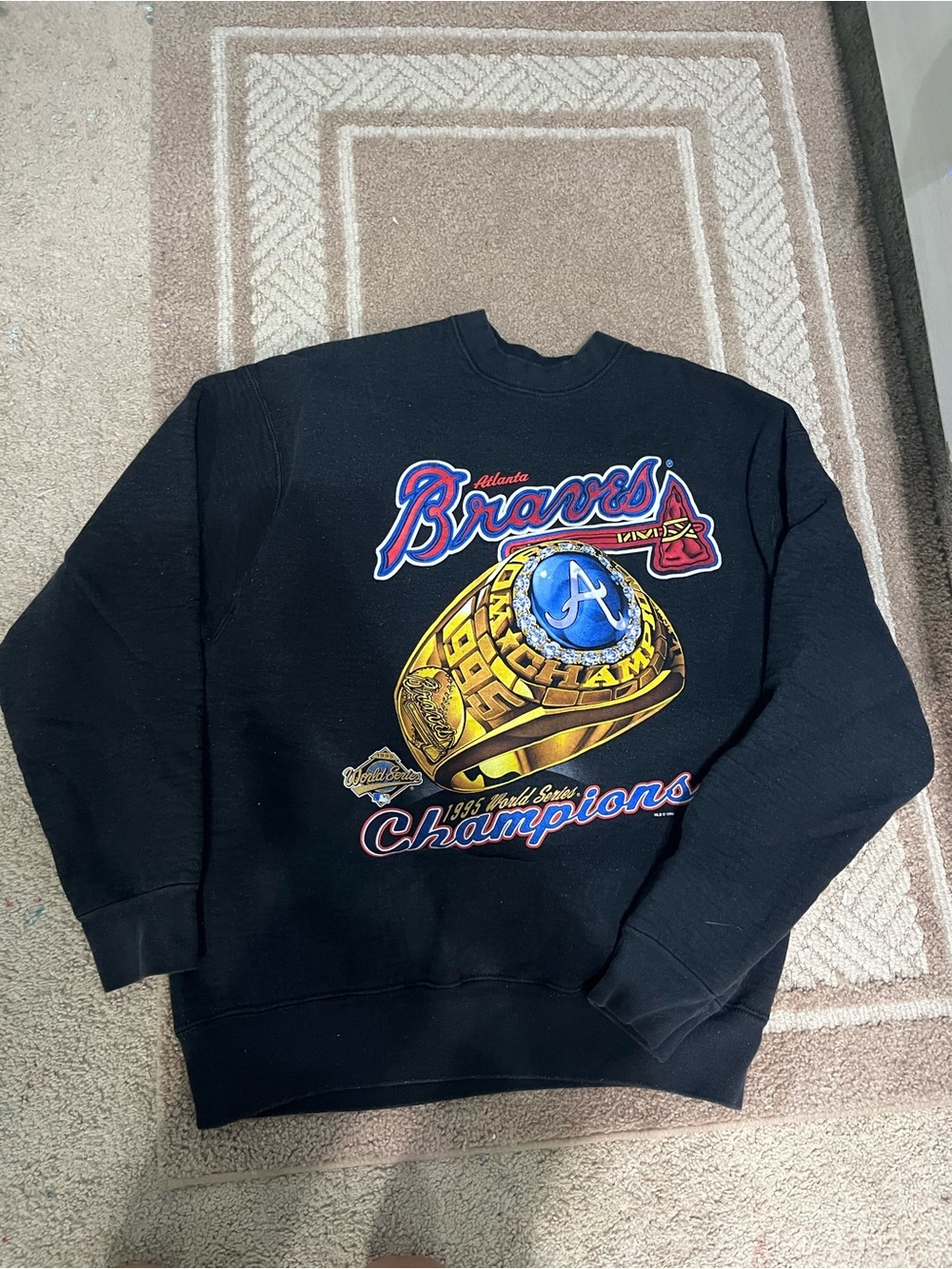 Atlanta Braves 1995 World Series championship crewneck sweatshirt